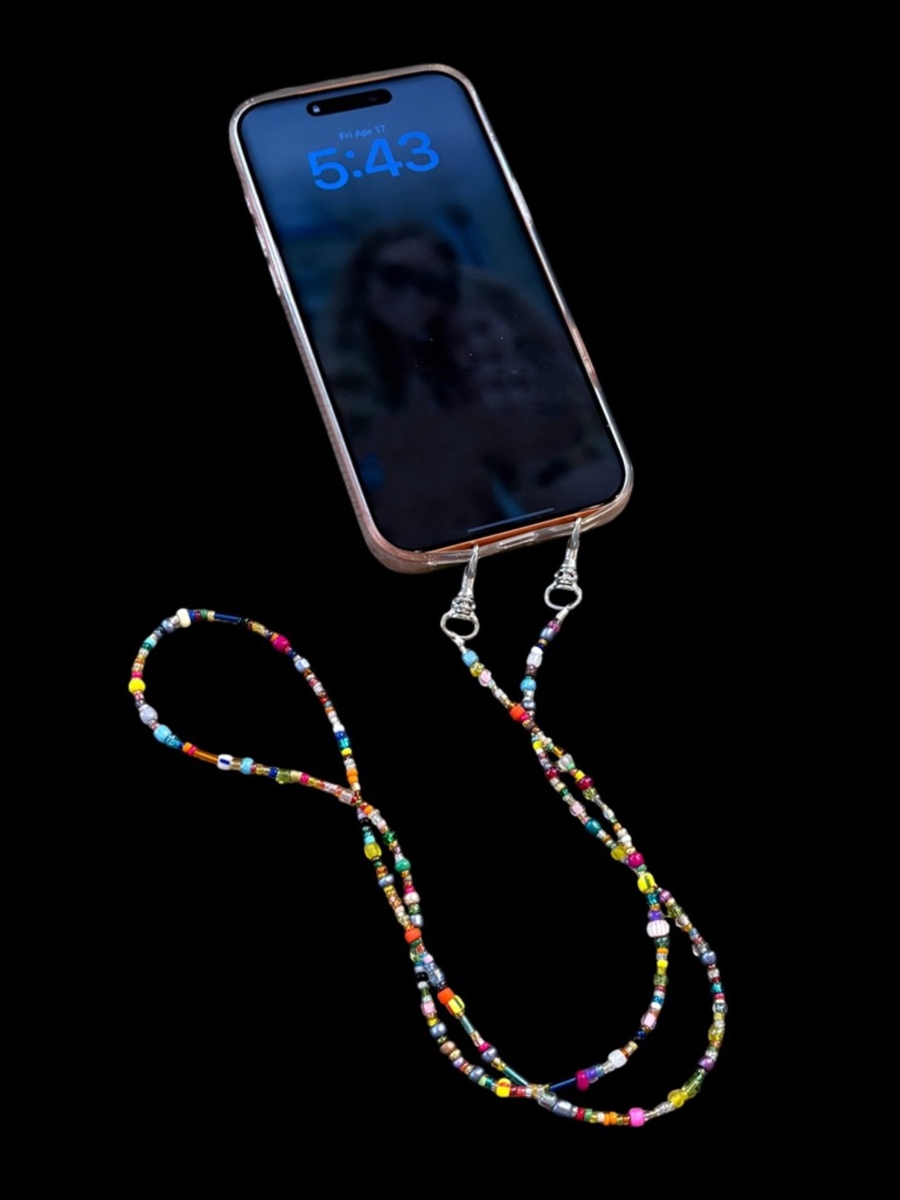 Beaded iPhone Lanyard.